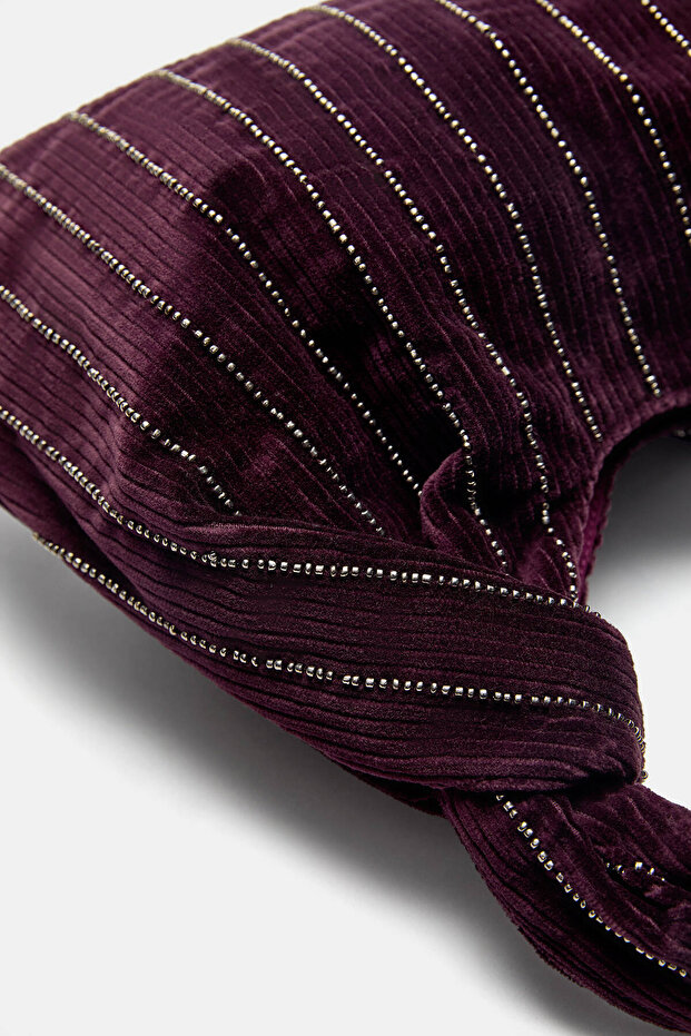 Metal detaylı kol çantası - 4