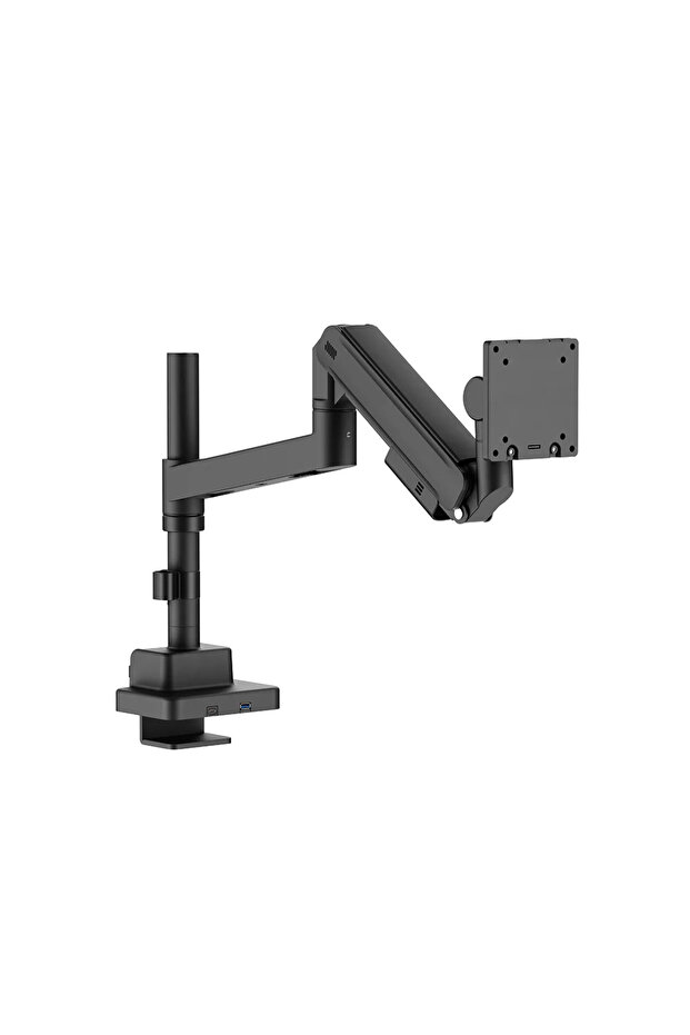 SH87 C012UCP Titan Pole-Mounted Gas Spring Monitor Arm 24–57", VESA 200x200, 27kg Black