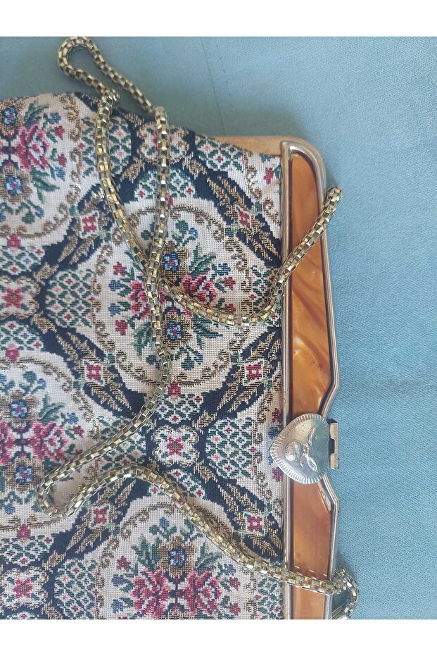 Antika Goblen Çanta - 3