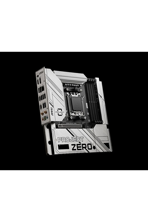 B650M PROJECT ZERO AM5 Soket DDR5 7600(OC)MHz mATX Anakart - 5