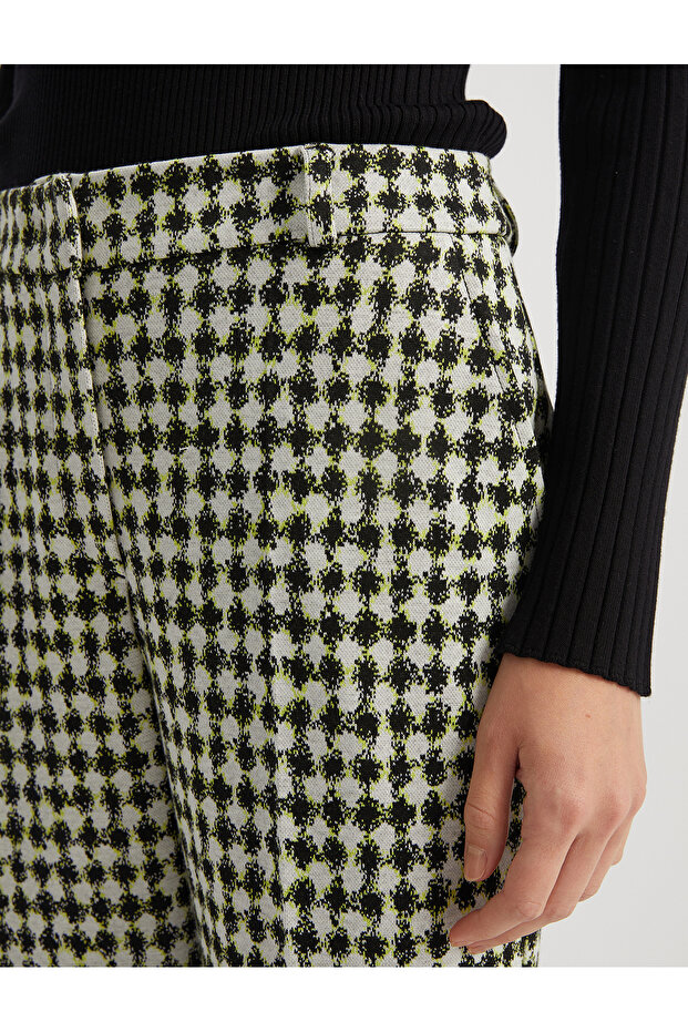 بنطلون فيسكوز مزيج منقوش - 5