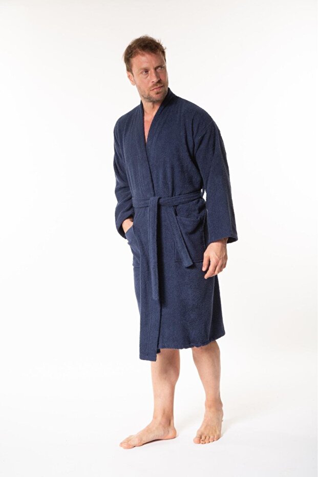 SOFT KİMONO YAKA BORNOZ - 3