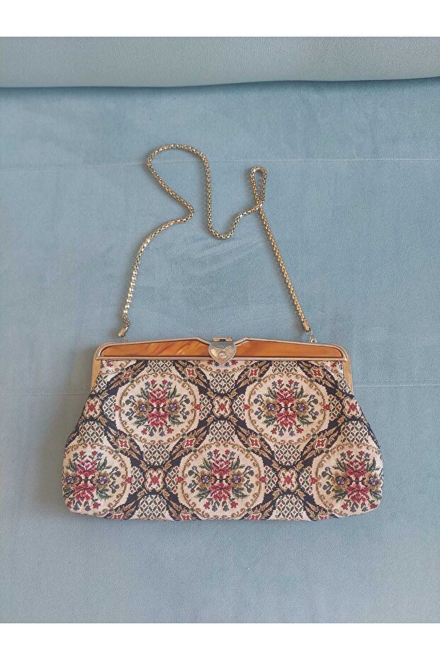 Antika Goblen Çanta - 1