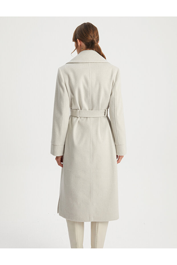 Yun Mixed Double Collar Coat - 6