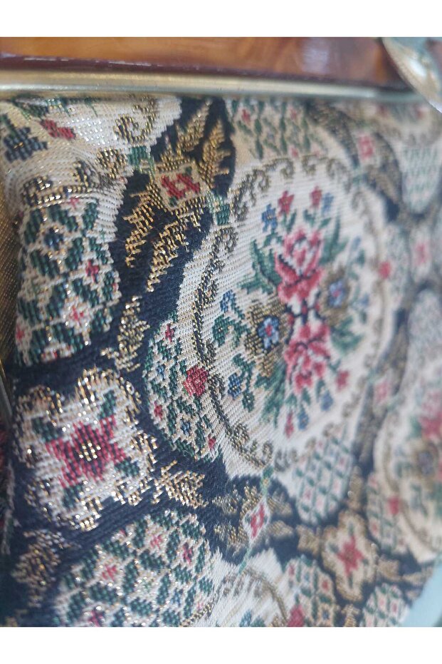 Antika Goblen Çanta - 4