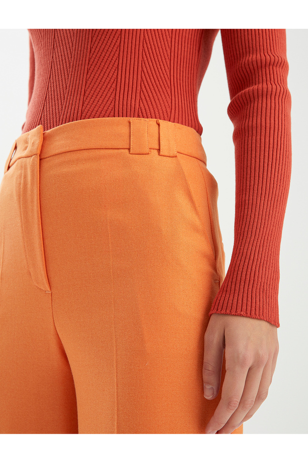 بنطلون فيسكوز مزيج واسع - 4