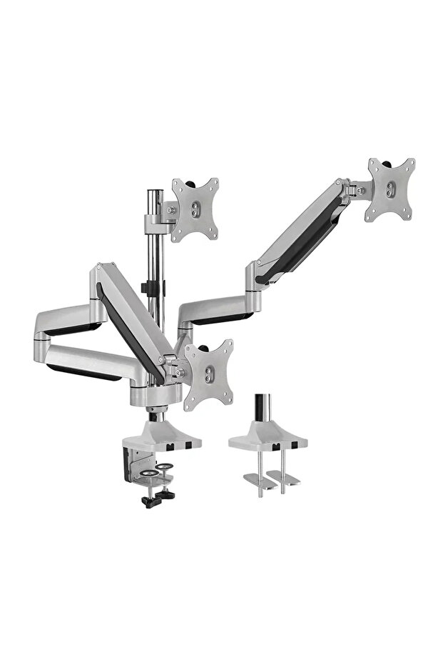 SH100 C036 Triple Display LCD Desk Mount 13–32", VESA 100x100, 27kg Black