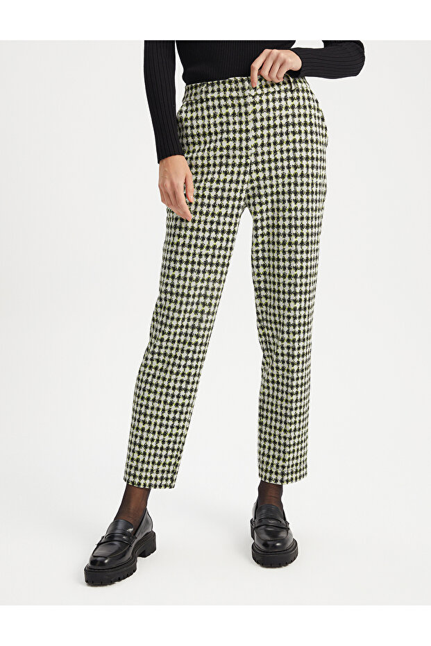 بنطلون فيسكوز مزيج منقوش - 4