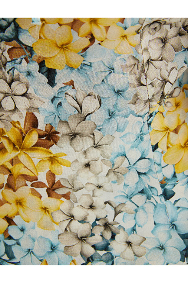 CİCEK DESENLI VISKON BLUZ - 6