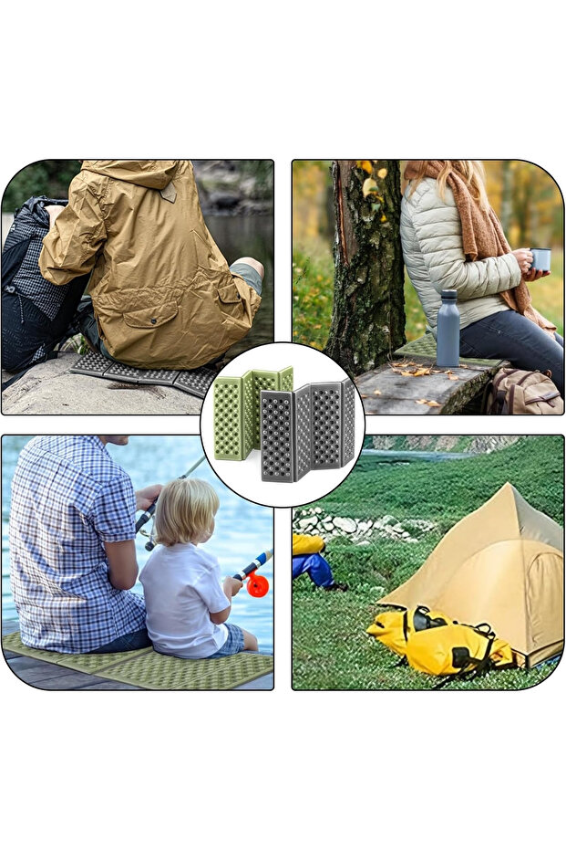 Kamp Küçük Oturma Matı Katlanabilir Köpüklü Minder - 5