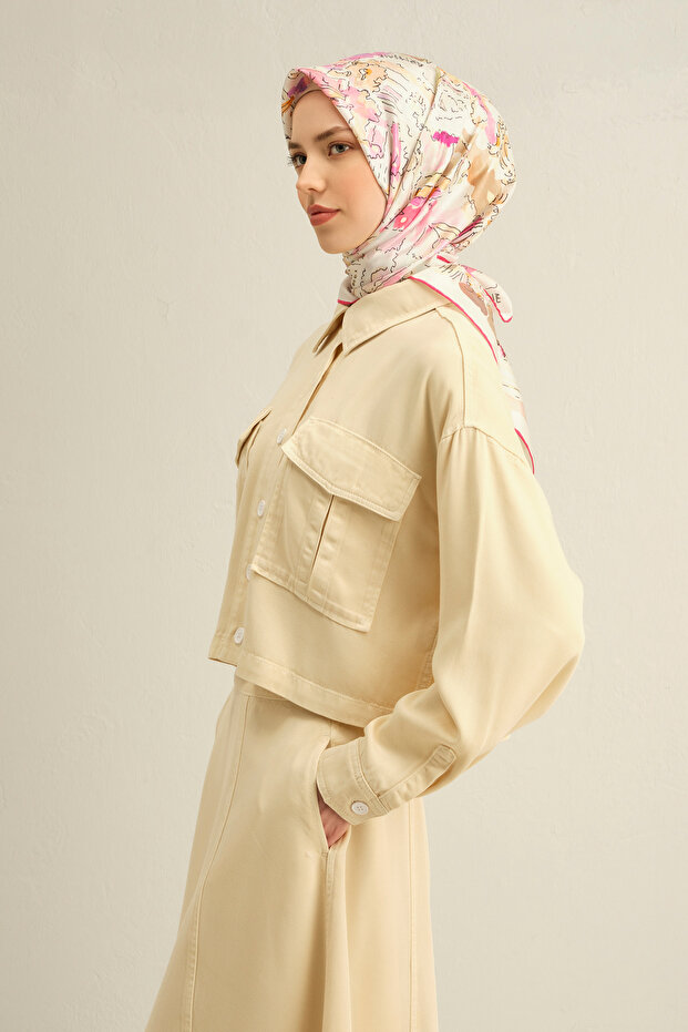 İPEK EŞARP 9349D (TWİLL)-34 - 1