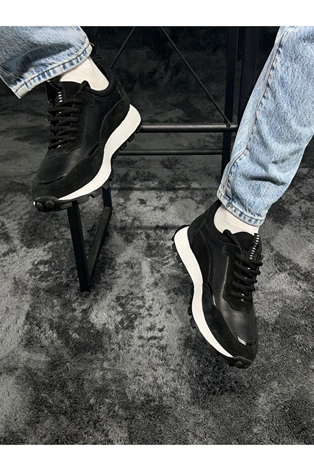 Erkek Deri Sneaker - 3