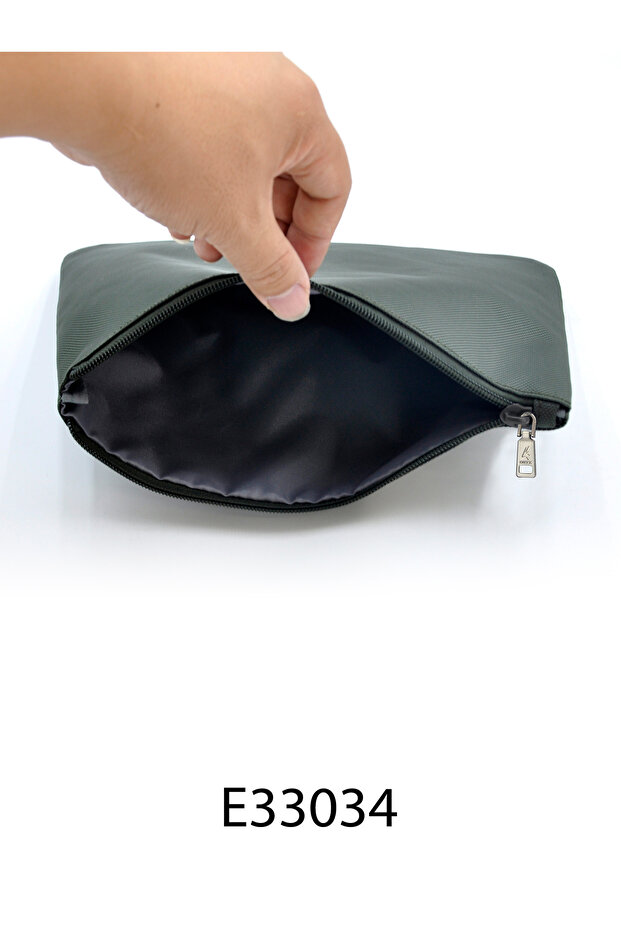 Unisex Compact Utility Organizer – Multi-Pocket Zipper Pouch for Pens, Cards & Essentials Green