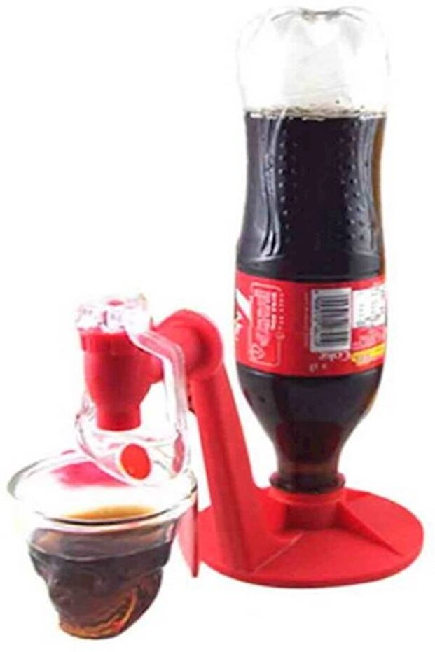 Soda Beverage Dispenser Machine Red 23.5x11cm