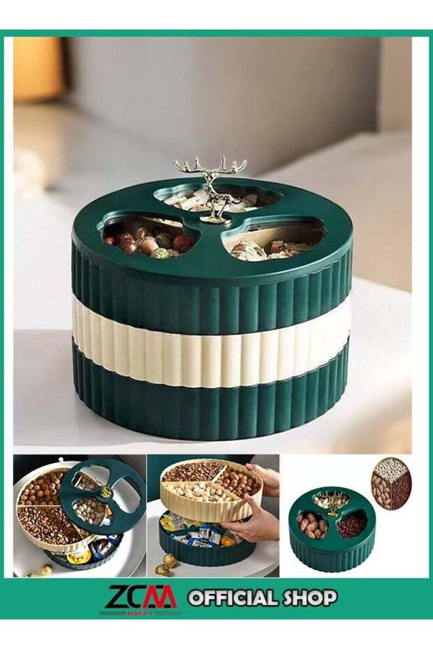 3 Layer Fruit Plate and Snack Storage Box with Creative Light Luxury Design for High-End Homes