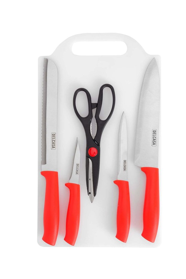 Delcasa 6-Piece Kitchen Tools Set with Cutting Board- DC3207