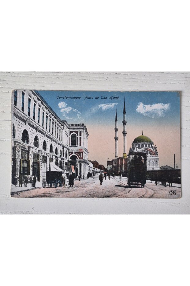 Ottoman Period Tophane Postcard. French with Writing on the Back