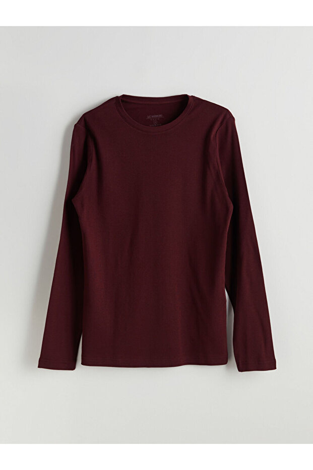 Crew Neck Basic Long Sleeve Men's T-shirt