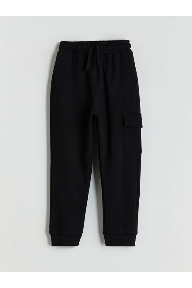 Siyah Erkek Çocuk Sweatshirt Ve Jogger Eşofman Alt 2'li - 5