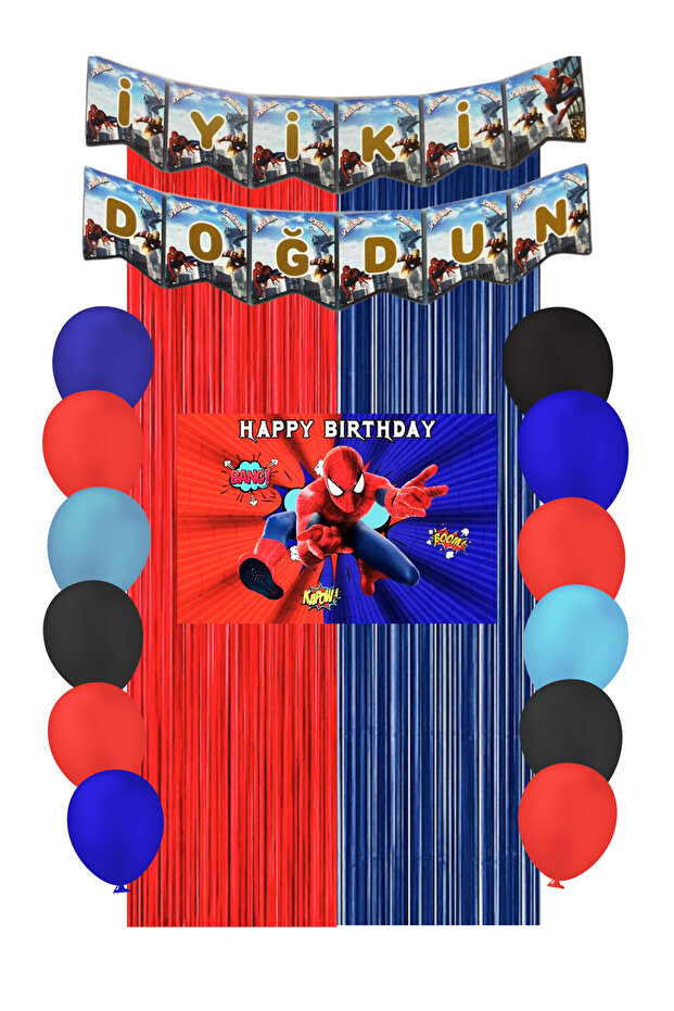 Spiderman Birthday Party Supplies Ornaments Mixxi Set