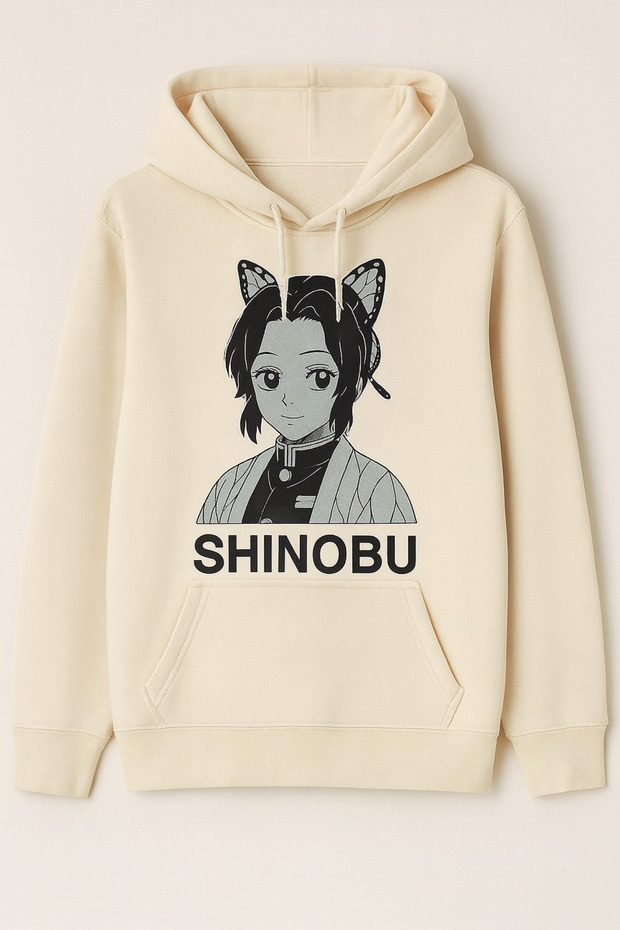 “Oversize Unisex 3 Thread Printed Sweatshirt - Shinobu