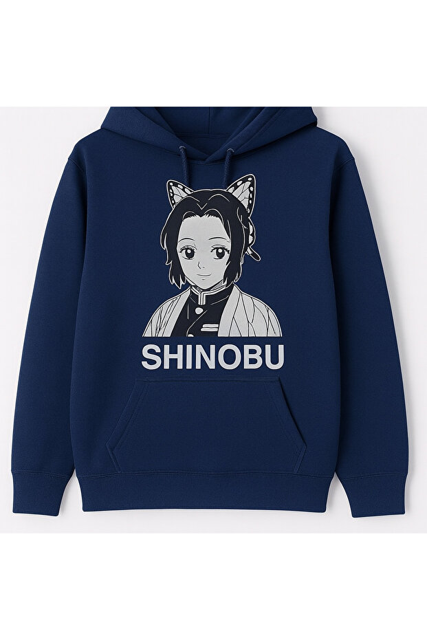"سويت شيرت مطبوع عليه 3 خيوط للجنسين مقاس كبير - SHINOBU"
