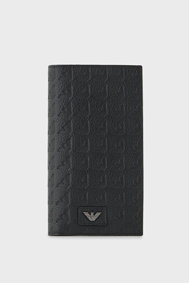 All with Logo Leather Wallet Men Wallet Em001742 Af14774 Uc001