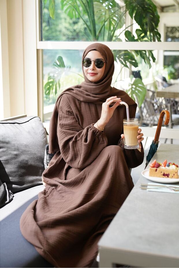 4 Kat Müslin Sultan Elbise - 7