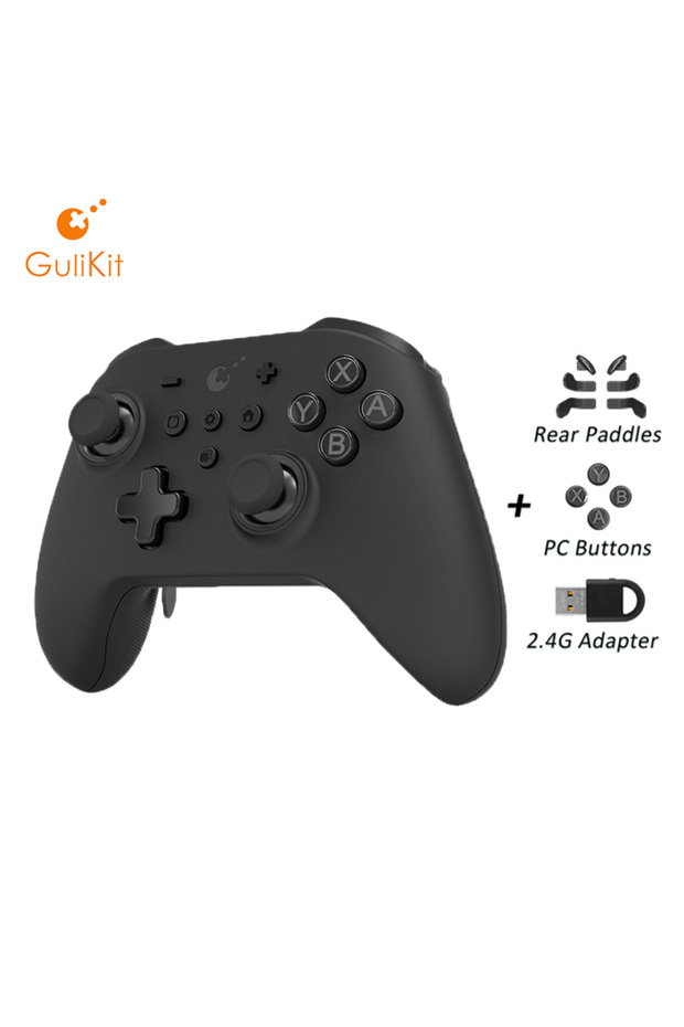 وحدة تحكم KK3 Max Black GuliKit KK3 MAX NS39 KingKong 3 مع عصا تحكم ومشغل بتأثير هول - 1