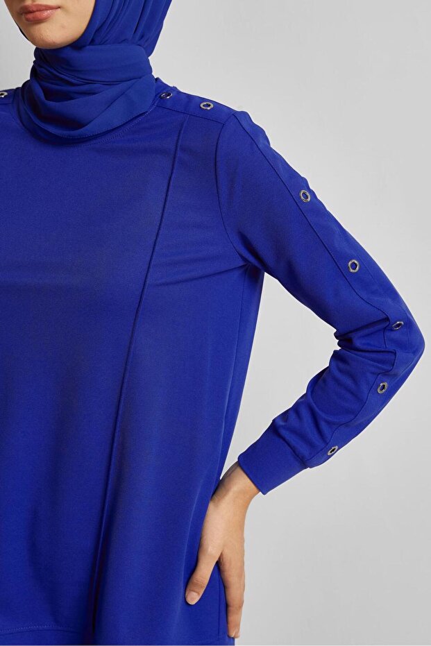 BİSİKLET YAKA EŞOFMAN TUNİK 45699 - 3