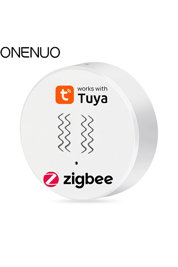 Vibration Sensor with Zigbee function Detection Tuya Smart Life APP Notification Real-Time Motion... - 1