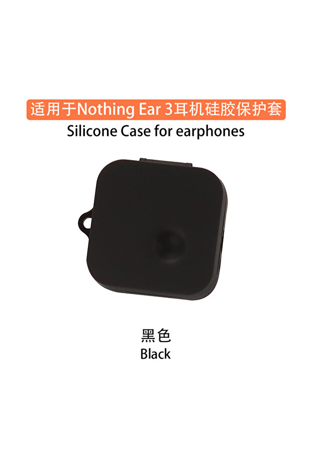 سماعات أذن For Nothing Ear 3 سوداء جديدة ملحقات حماية سماعات أذن For Nothing Ear 3 مع حلقة تثبيت سماعات أذن لاسلكية