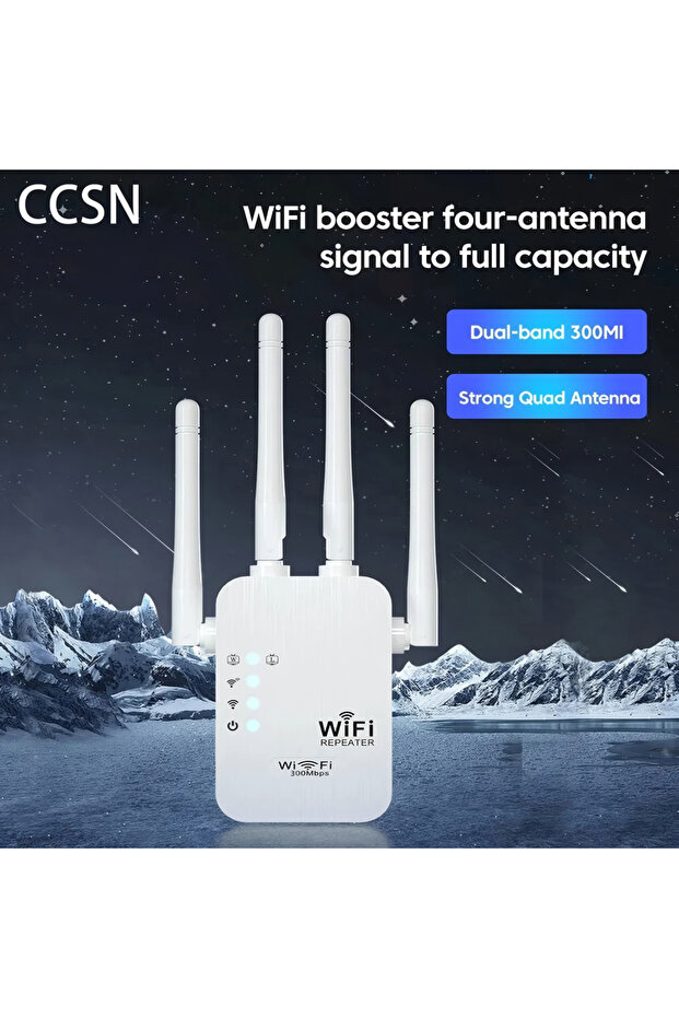 CCSN New EU WiFi Extender 300M Wireless WiFi Repeater Long Range Wireless WIFI Signal Booster Wir... - 1