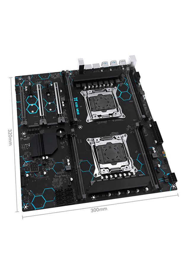 اللوحات الأم MACHINIST X99 MD8 اللوحة الأم ثنائية المعالج E-ATX تدعم معالج Xeon LGA 2011-3 8 DDR4 s - 3