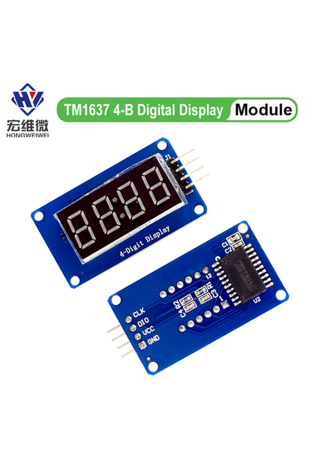 وحدة عرض LED TM1637 لـ Arduino 7 قطاعات 4 بت 0.36 بوصة أنبوب رقمي أحمر LED ساطع... - 1