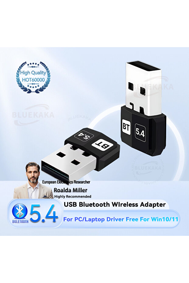 BT-v5.4 New Upgrades Mini USB Bluetooth5.4 Adapter Dongle Adapter Wireless Receiver/Transmitter For - 1