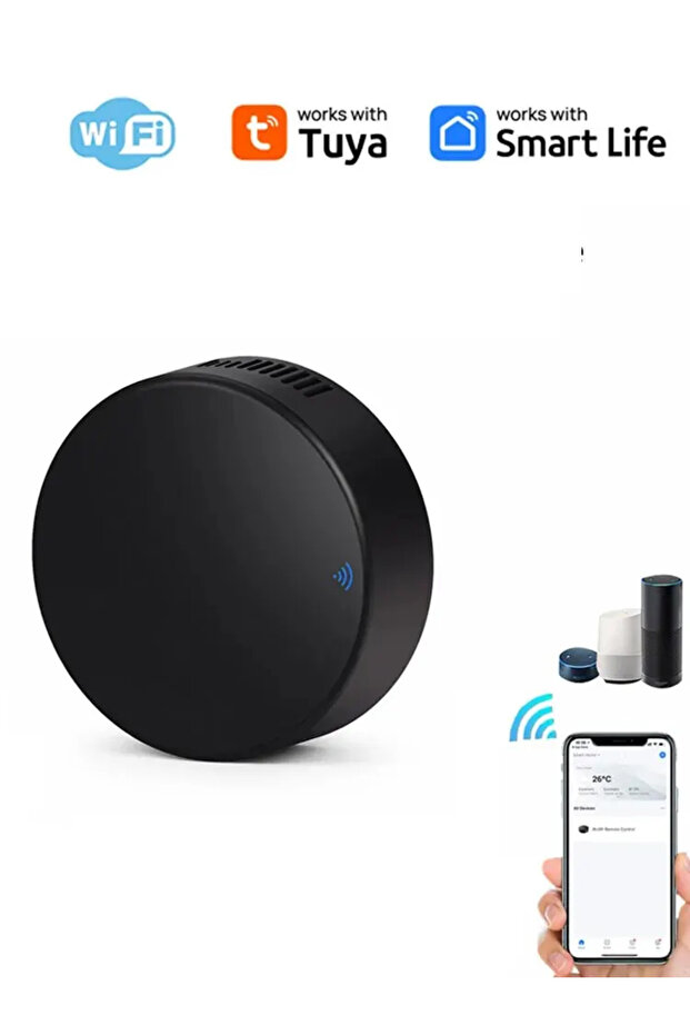 جهاز التحكم عن بعد الجديد Tuya Smart WiFi IR مع مستشعر درجة الحرارة والرطوبة لمكيف الهواء والتلفزيون - 7