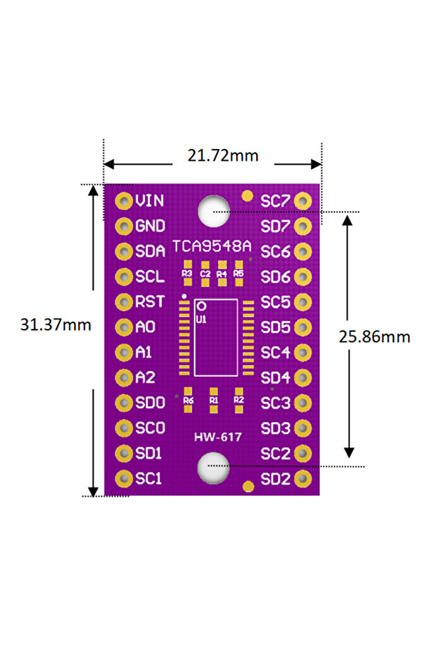TCA9548 TCA9548A 1 إلى 8 I2C 8 قنوات IIC وحدة تقسيم متعددة القنوات لـ Arduino D... - 5