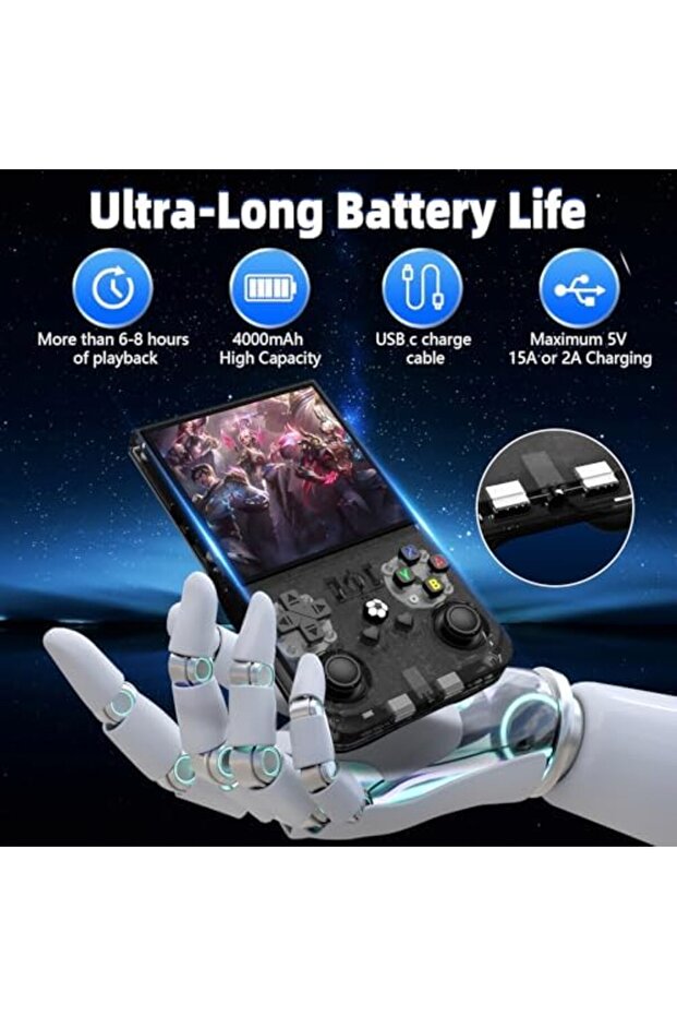 2025 New R36MAX Retro Handheld Game Console, 4.0 Inch IPS Screen Retro Gaming Console, Linux System, - 6