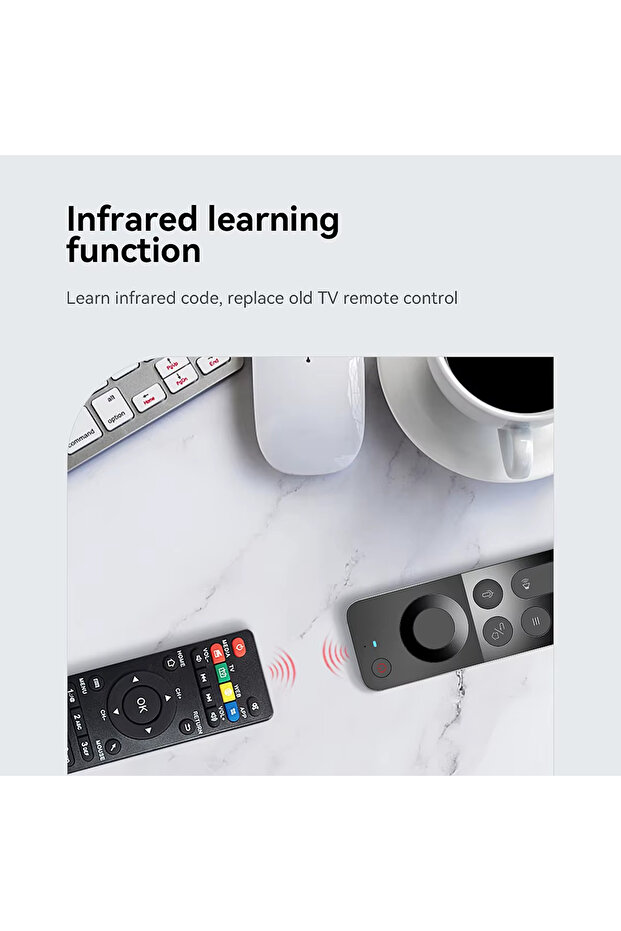 W3 4-in-1 Air Mouse Remote – Wireless Keyboard, Mouse & Infrared Control for Smart TVs - 5