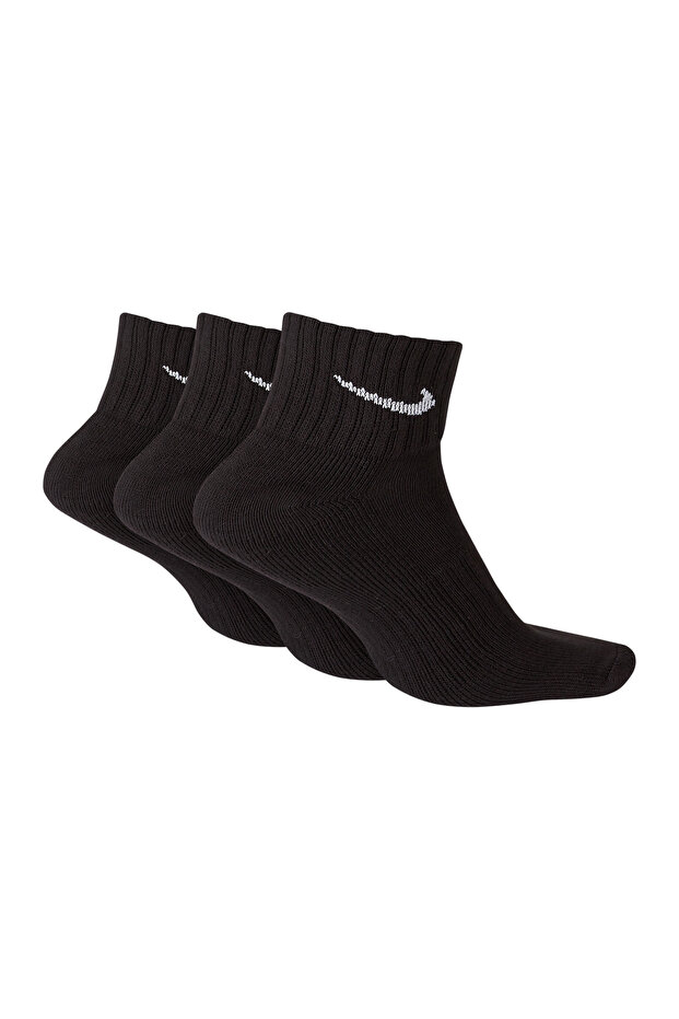 3 Pack Cush Super Soft Socks - Black - 3