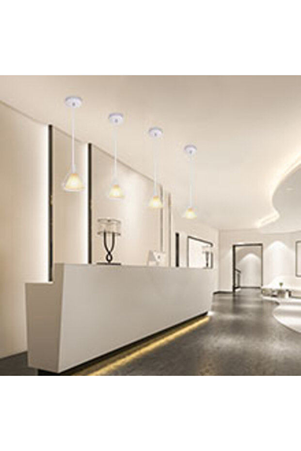 Camelia Pendant Chandelier, Sofia CONCEPT®, Adjustable, 110cm, White - 6