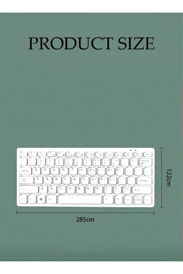 Wireless Keyboard And Mouse Set White - 3