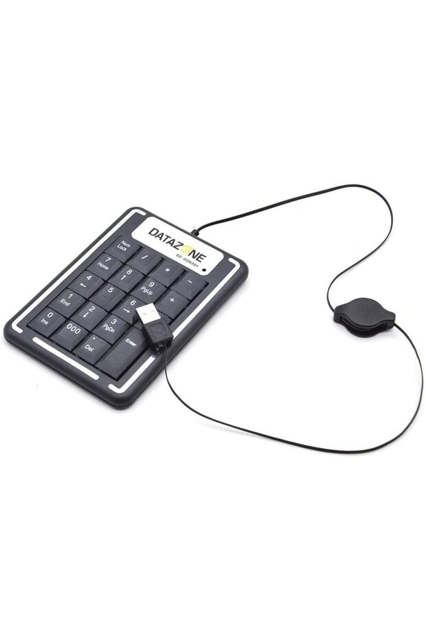Numeric USB Keypad, Numerical Mini Keyboard, Black, DZ-GDK001 - 5
