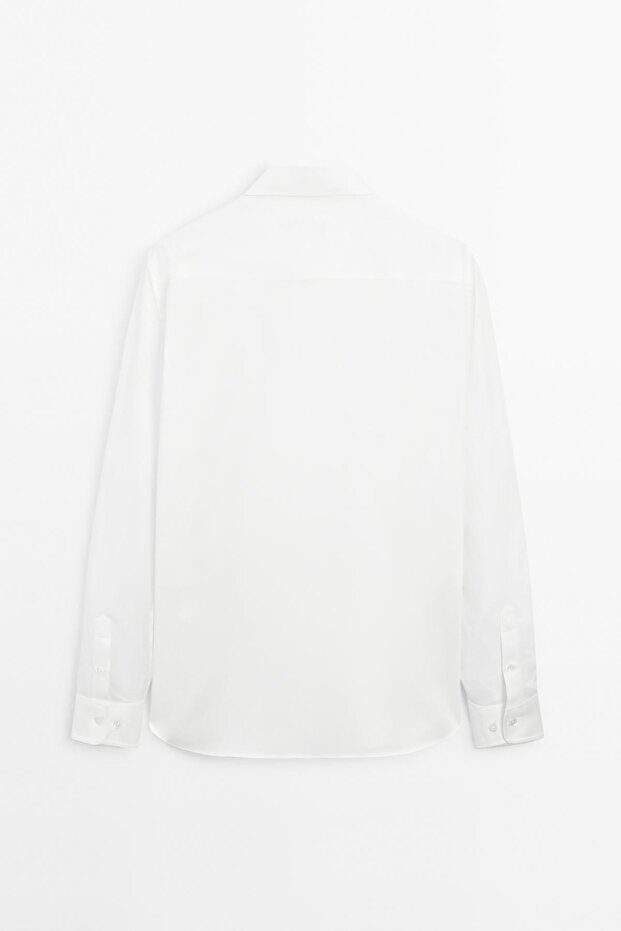 Regular fit dokulu gömlek - 8