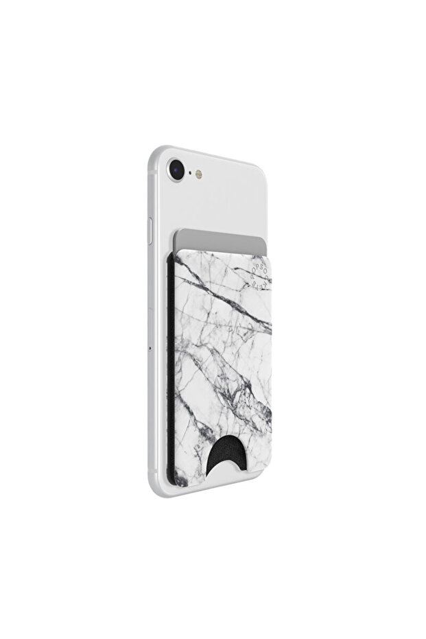 original, PopWallet, White Marble - 2