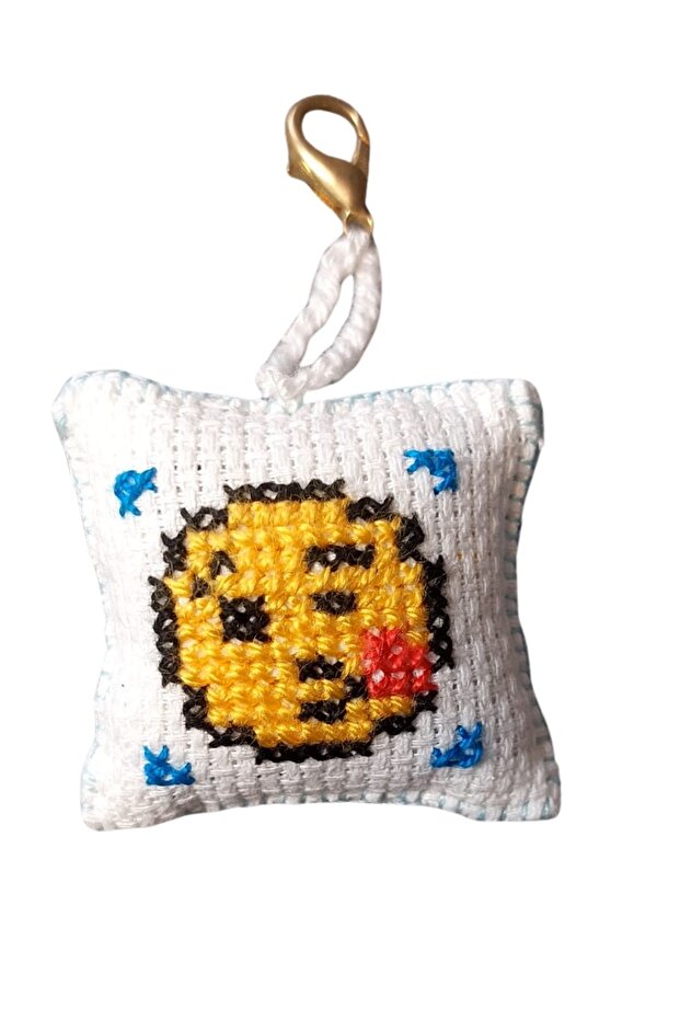 - Sibel 2453 1457 Handmade Kiss Emoji Bag Ornament / Keychain