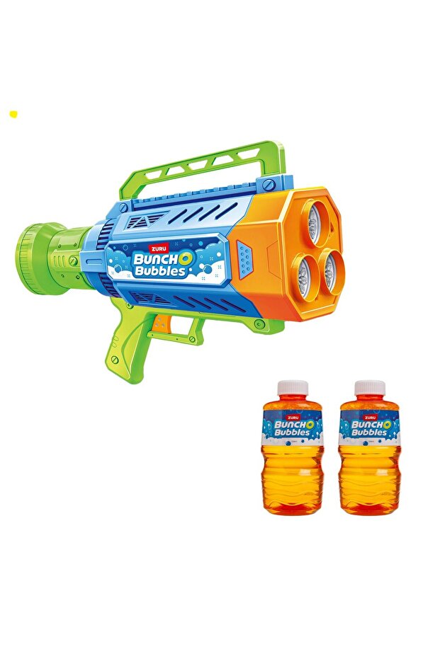 Bubble Soap Machine Bleu Green Lime with LED & Solution 500ml - 5