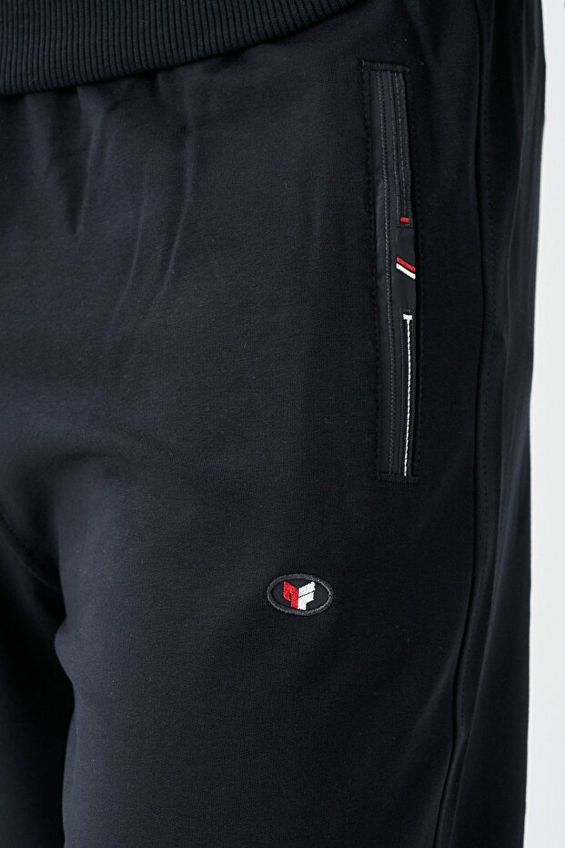 Men's Two Thread Large Size Sweat Suit Set E216 - 3