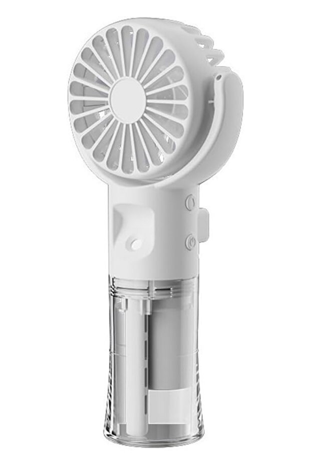 Taşınabililir Su Hazneli Mini Usb Şarjlı 3 Kademeli Askılı El Vantilatör Fan Soğutucu F4 - 1